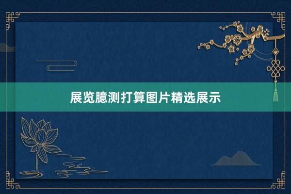 展览臆测打算图片精选展示